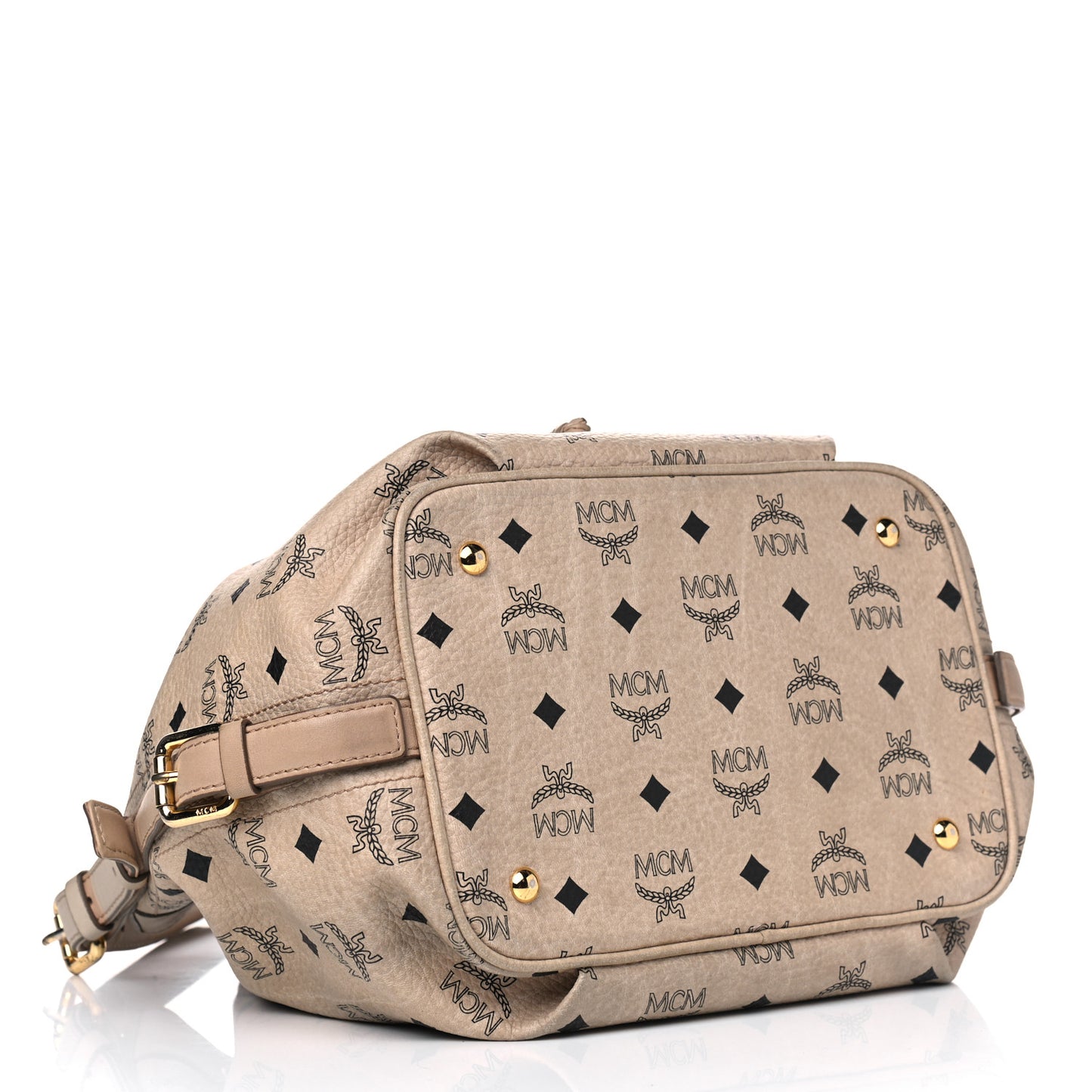 Visetos Essential Drawstring Bucket Bag Beige