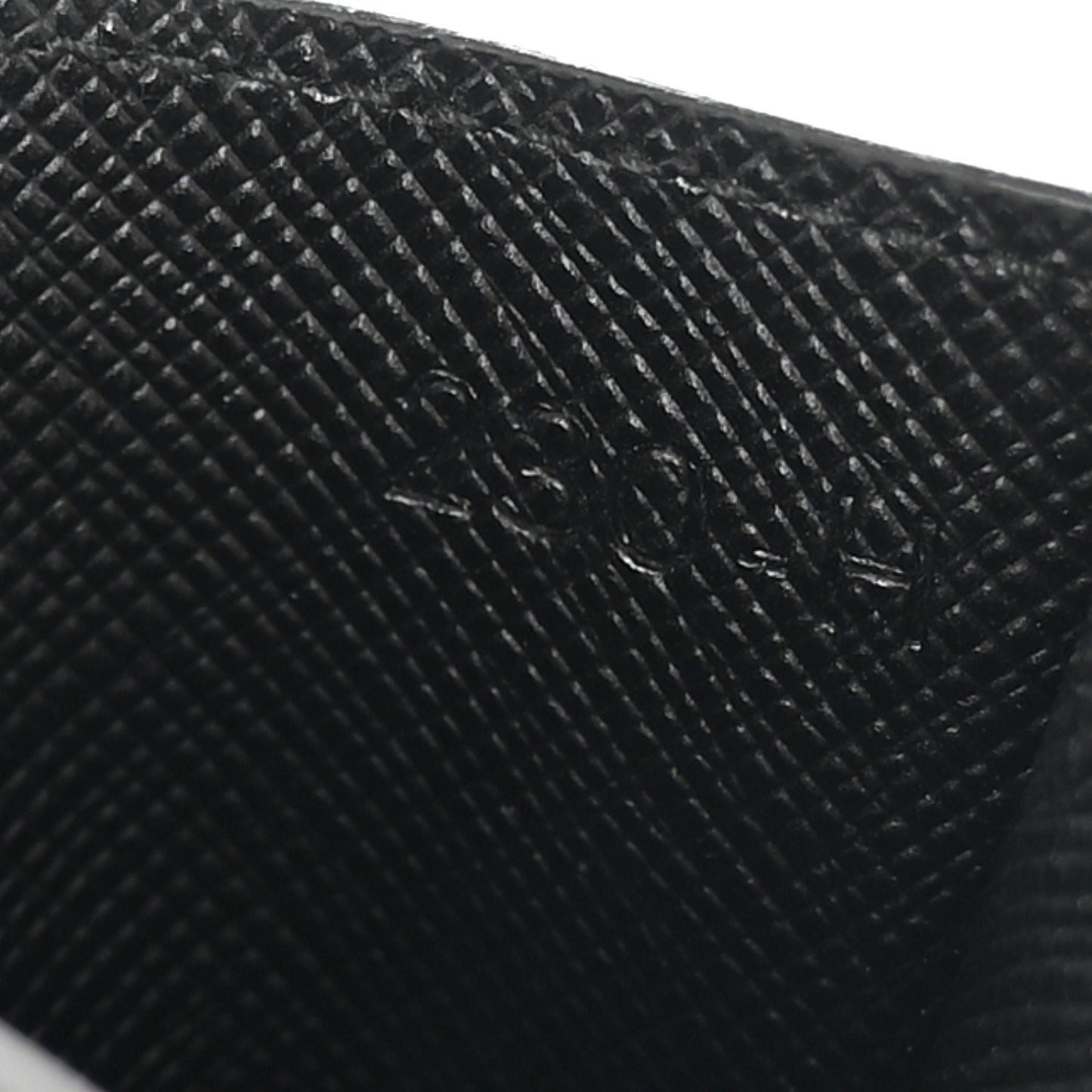 Saffiano Metal Card Holder Black