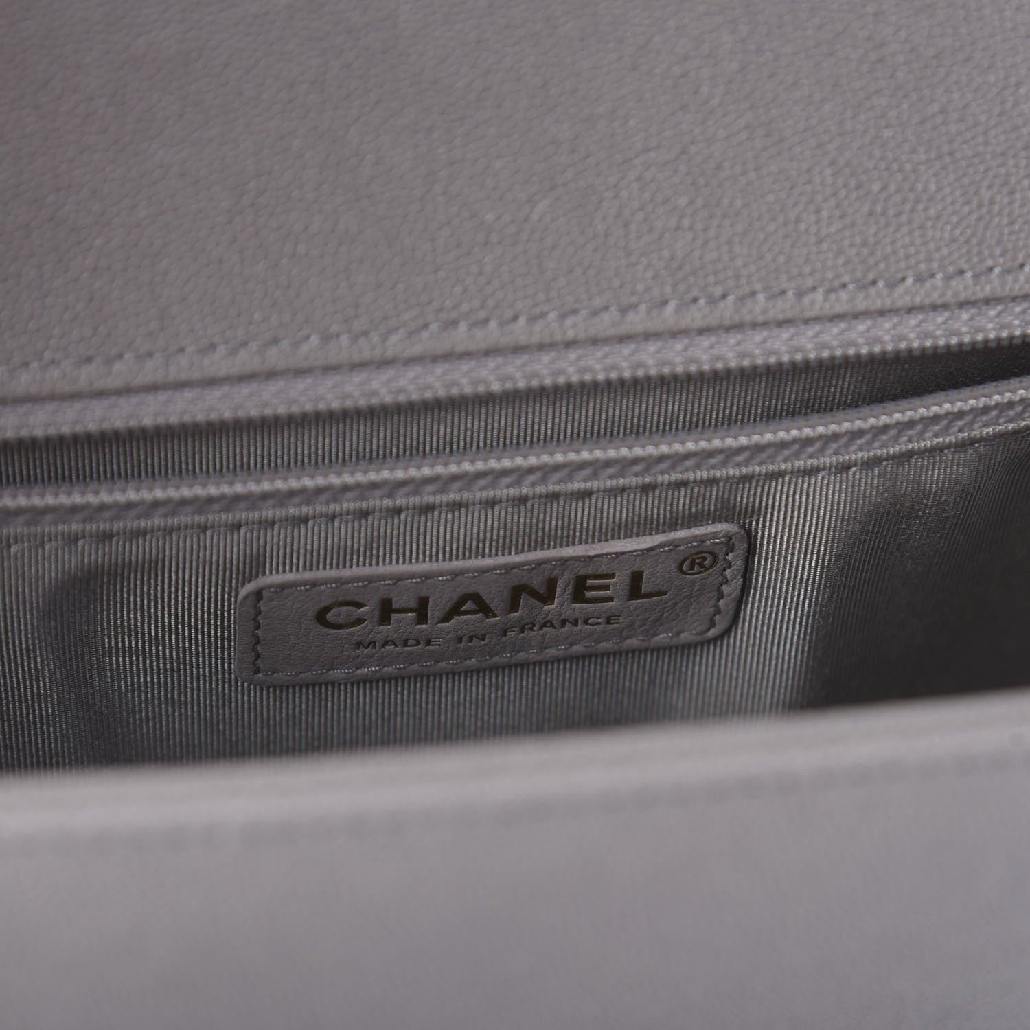 Chanel Caviar Quilted New Medium Boy Flap Grey 8 of 11