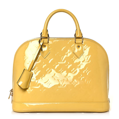 Louis Vuitton Vernis Alma MM Citrine 1 of 14