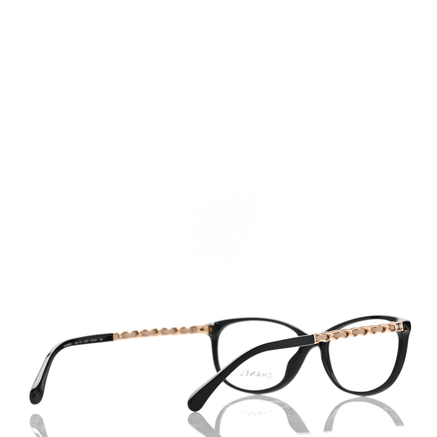 Lambskin Chain Eyeglasses Frames 3221-Q Black