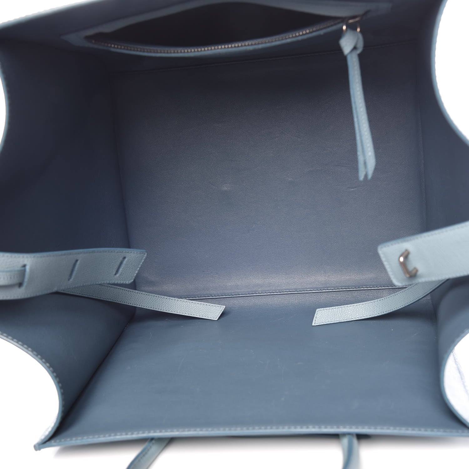 Celine Grained Calfskin Medium Phantom Luggage Sky Blue 5 of 13