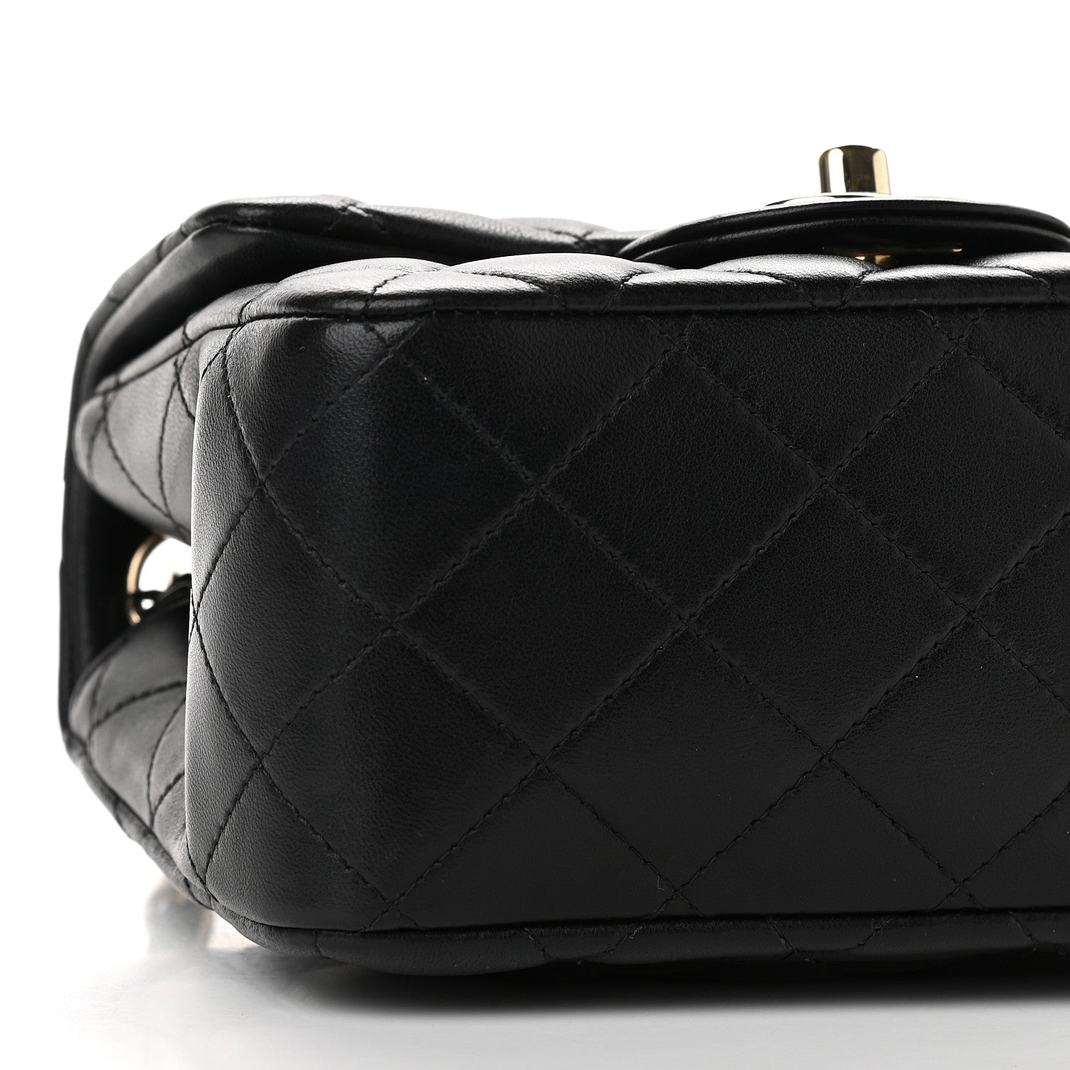 Chanel Lambskin Quilted Mini Square Flap Black 8 of 10