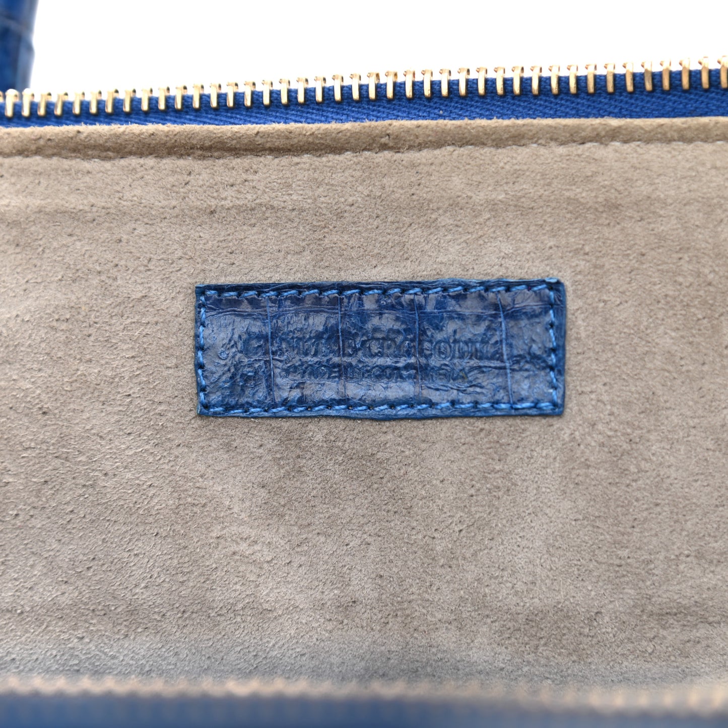 Crocodile Tote Electric Blue