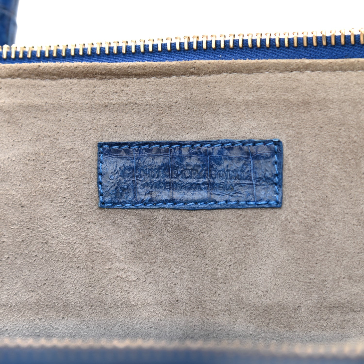 Nancy Gonzalez Crocodile Tote Electric Blue 7 of 8