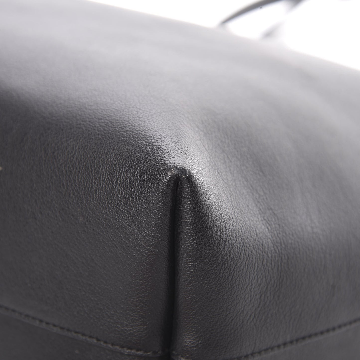 Calfskin Large Shopping Tote Black