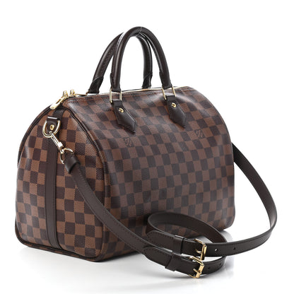 Louis Vuitton Damier Ebene Speedy Bandouliere 30 3 of 9