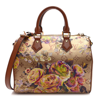 Louis Vuitton Metallic Monogram LV Garden Speedy Bandouliere 25 Gold 1 of 9