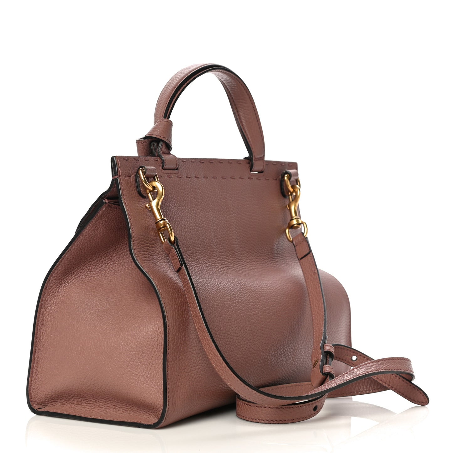 Calfskin Small GG Marmont Top Handle Bag Rosy Phard