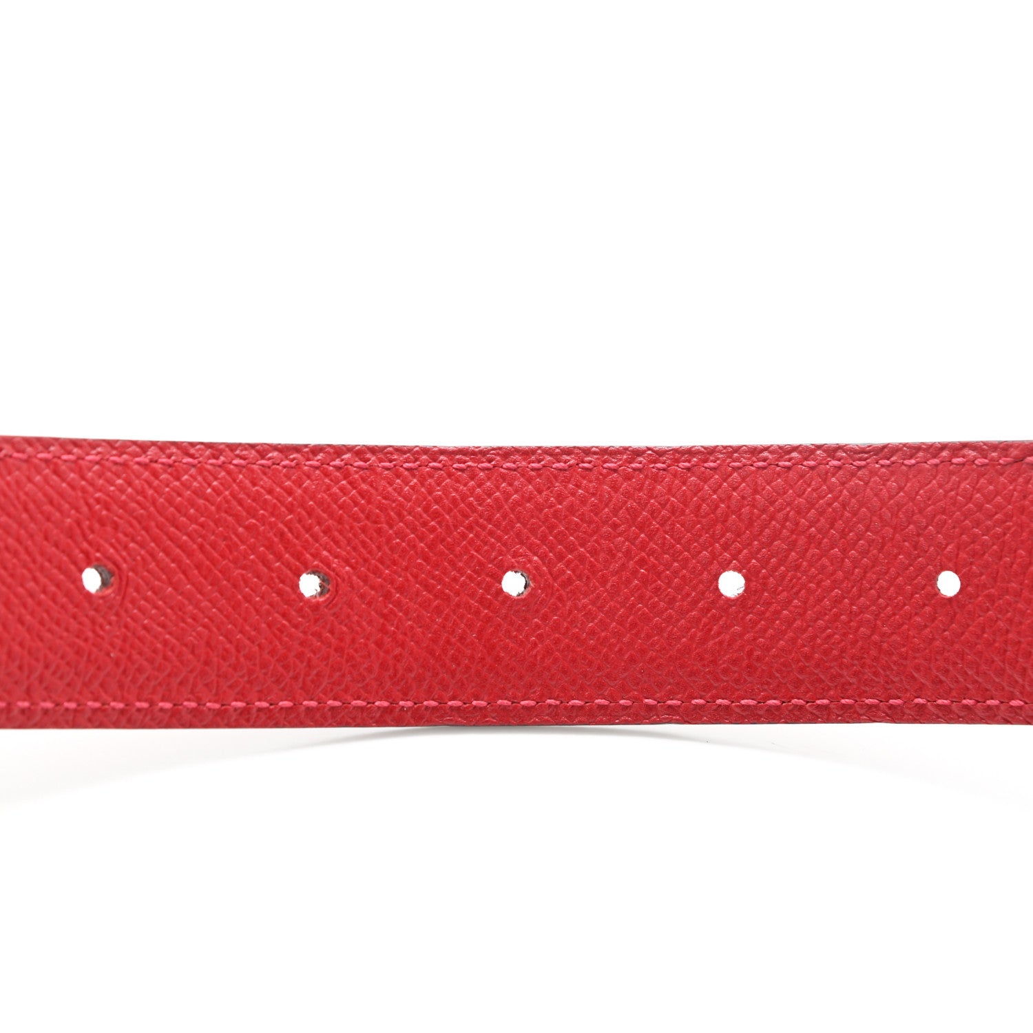 Hermes Swift Epsom 32mm H Belt 90 Rouge H Rouge Casaque 5 of 5