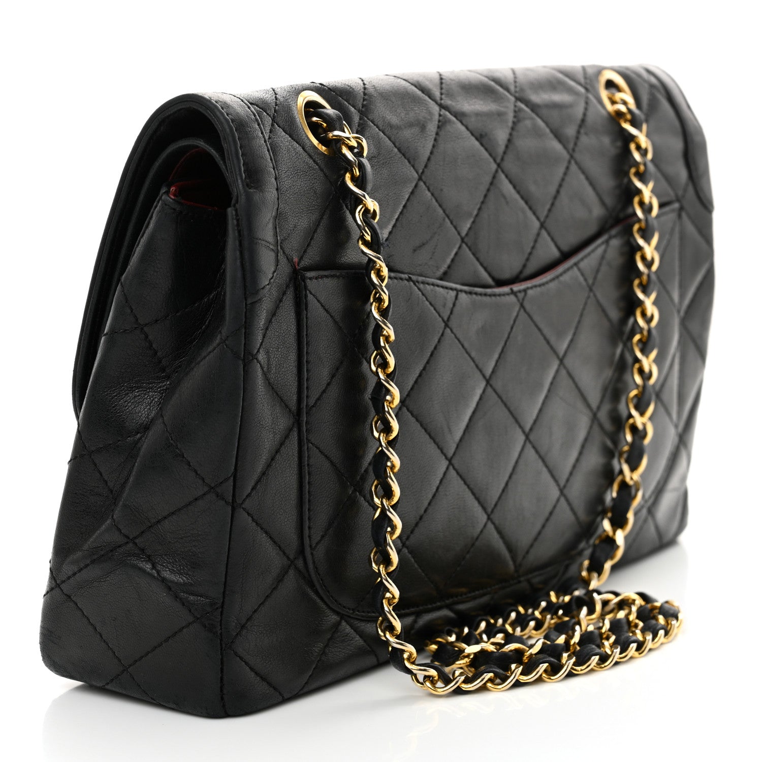 Chanel Lambskin Quilted Small Double Flap Black 3 of 13