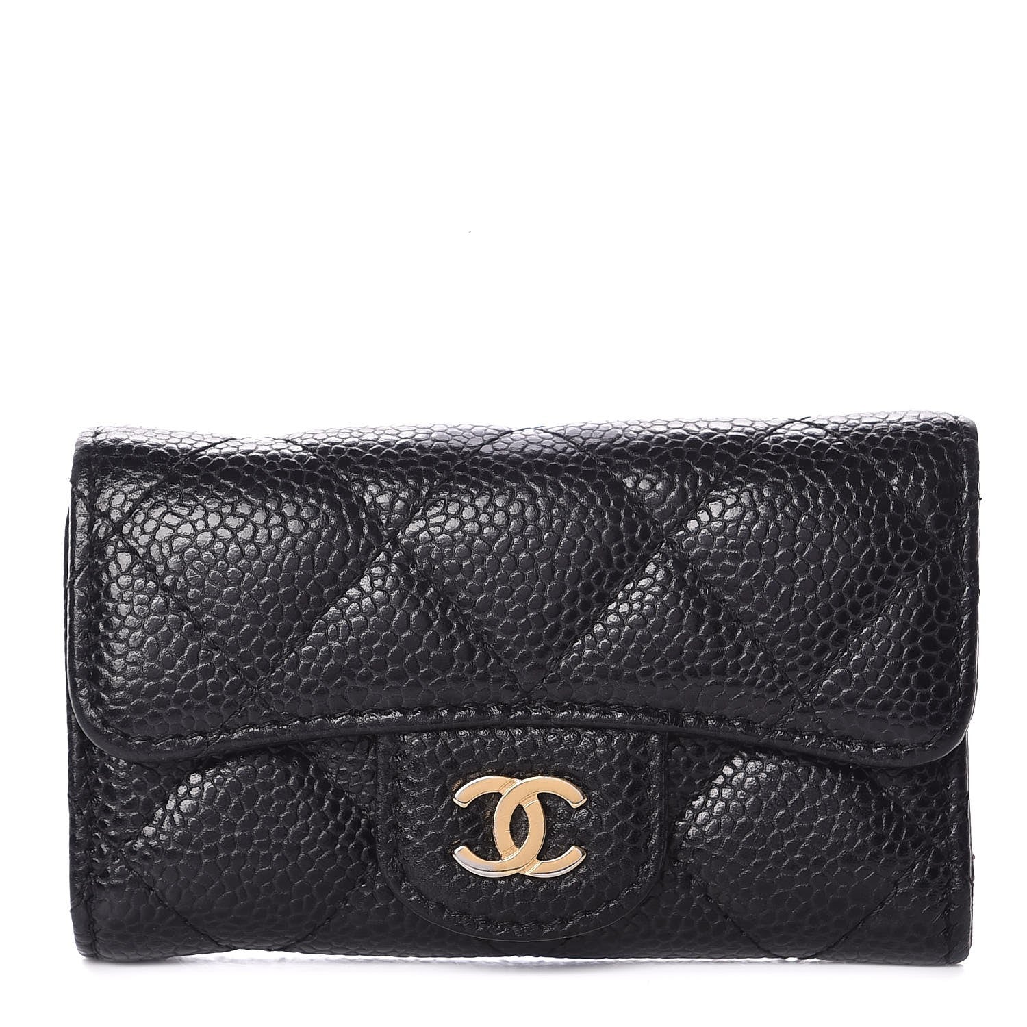 Chanel Caviar Quilted 6 Key Holder Black 1 of 9