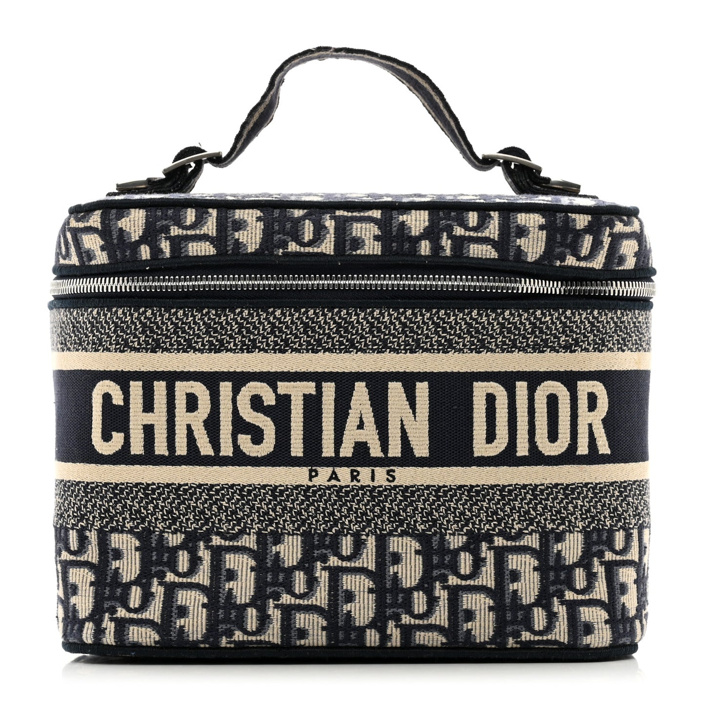 Oblique Diortravel Vanity Case Blue