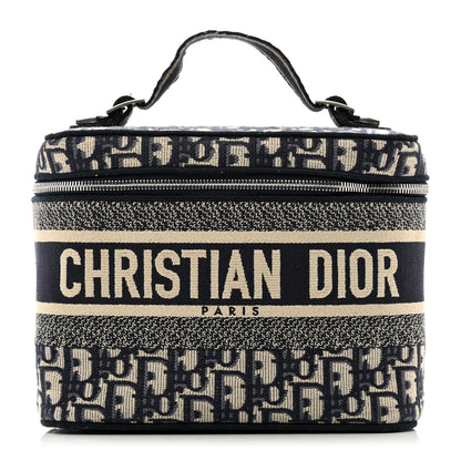 Christian Dior Oblique Diortravel Vanity Case Blue 1 of 11