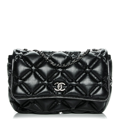 Chanel Calfskin Quilted Large Chesterfield Flap Black 1 of 8