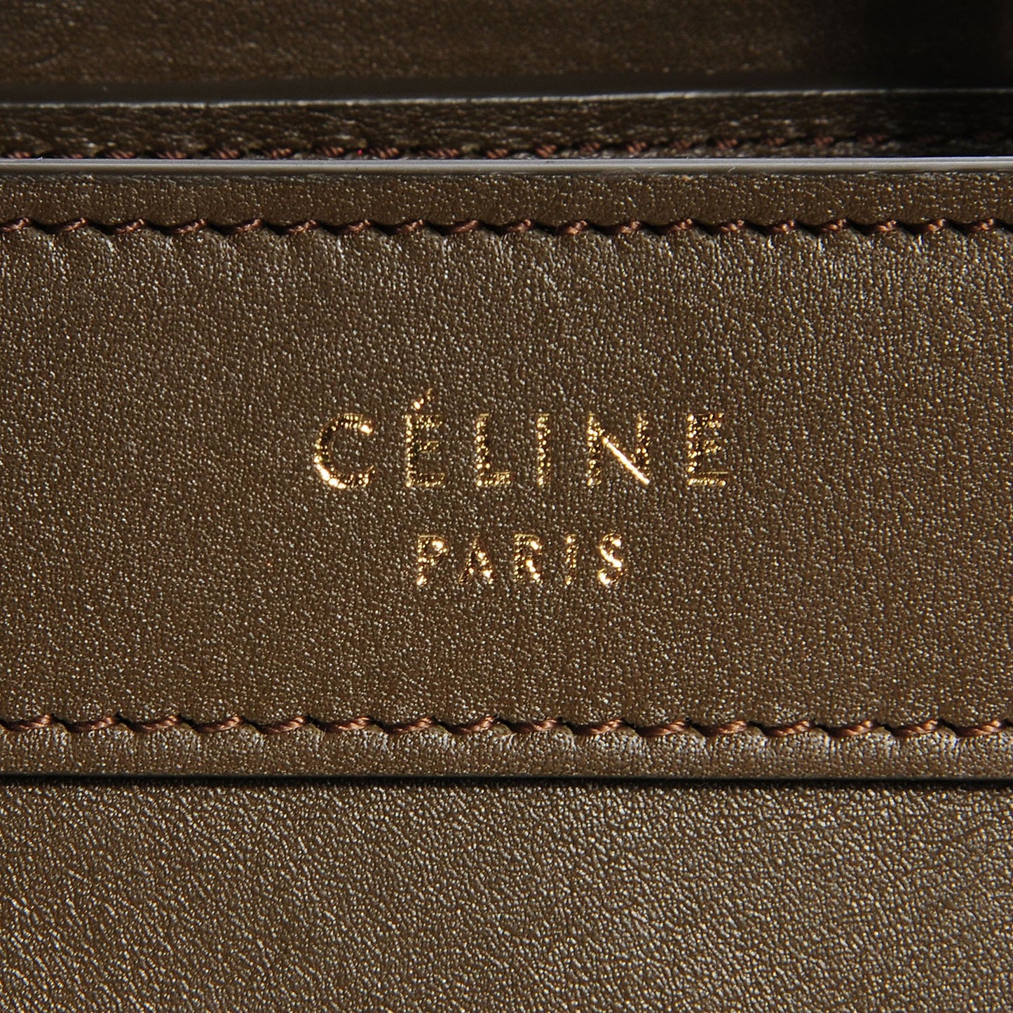 Smooth Calfskin Nano Luggage Khaki