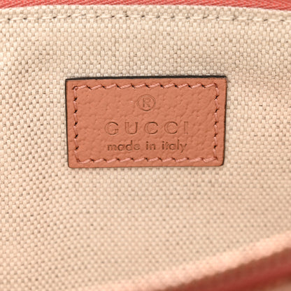 Gucci Monogram Textured Dollar Calfskin Ophidia Shopping Tote Pouch Cloche Rose Pink 6 of 7