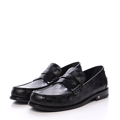 Louis Vuitton Damier Infini Graduation Loafers 6.5 Black 3 of 7