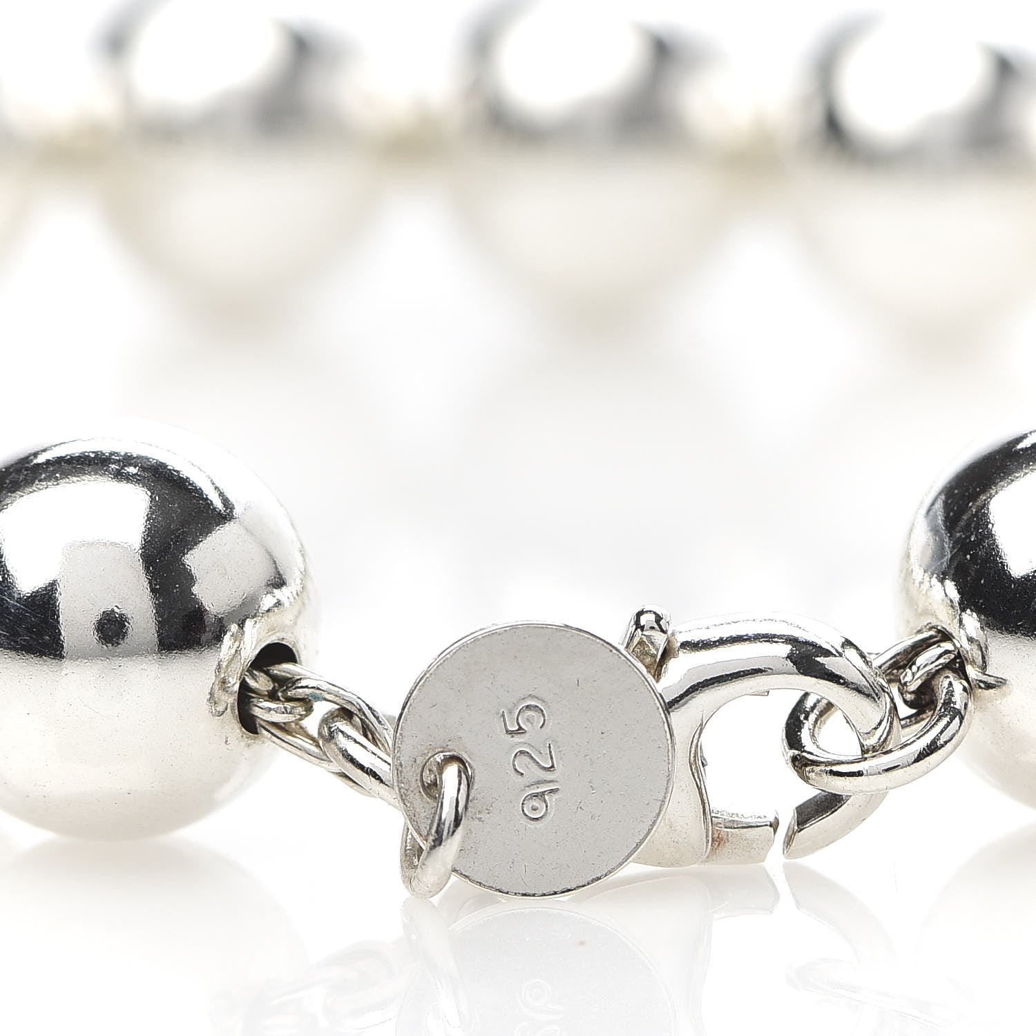 Tiffany Sterling Silver 10mm HardWear Ball Bracelet 5 of 5