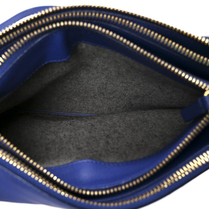 Celine Lambskin Small Trio Crossbody Bag Indigo 6 of 12