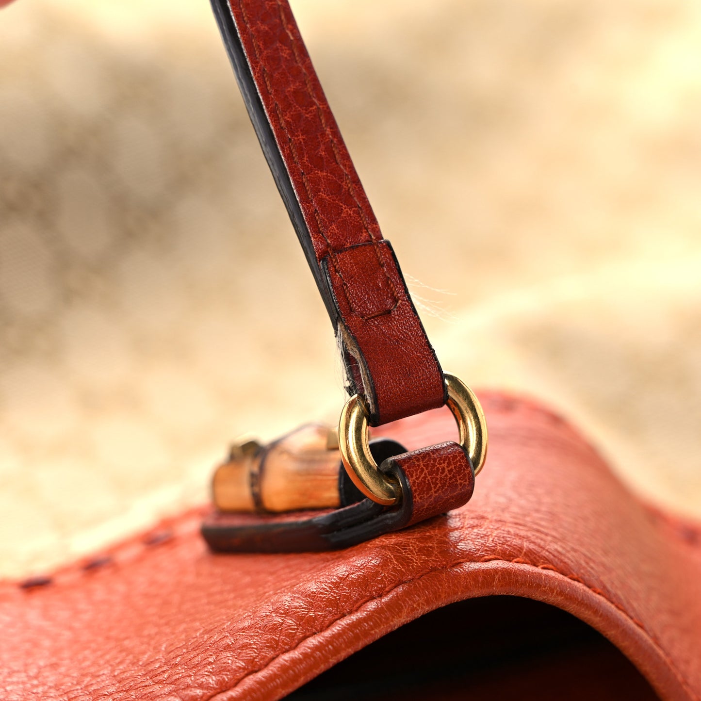 Monogram Laidback Crafty Tote Orange