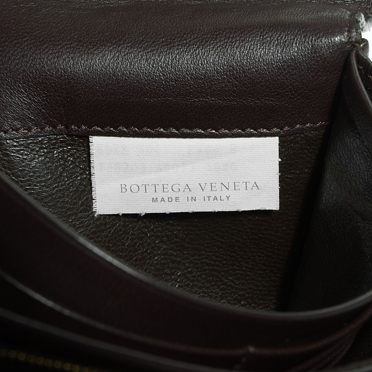Nappa Intrecciato Continental Flap Wallet Ebano