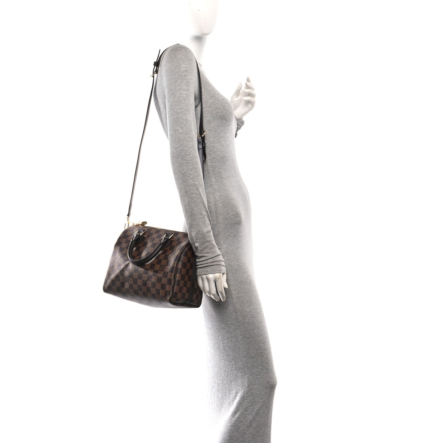 Louis Vuitton Damier Ebene Speedy Bandouliere 25 2 of 9