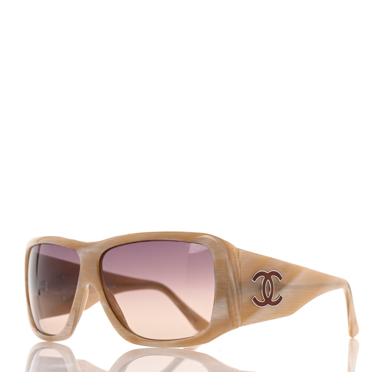 Acetate CC Logo Sunglasses 5079 Beige
