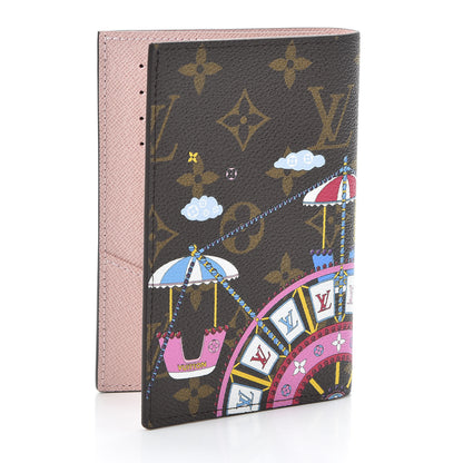 Louis Vuitton Monogram 2020 Christmas Animation Big Wheel Passport Cover Rose Ballerine 2 of 9