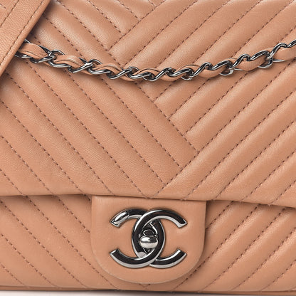 Chanel Lambskin Quilted Medium CC Crossing Flap Brown 8 of 10