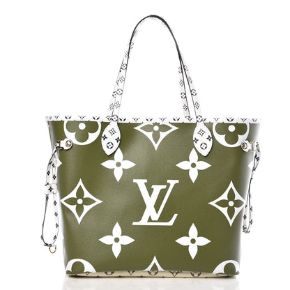 Louis Vuitton Monogram Giant Neverfull MM Kaki 3 of 11