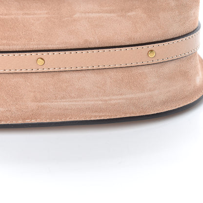 Chloe Calfskin Suede Medium Nile Bracelet Bag Biscotti Beige 11 of 12