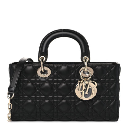 Christian Dior Lambskin Cannage Lady D-Joy Black 1 of 11