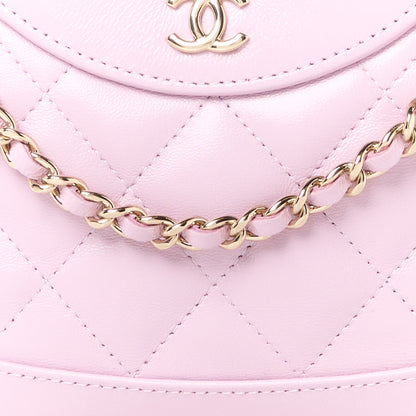Chanel Shiny Crumpled Calfskin Quilted Nano 31 Shopping Bag Light Pink 8 of 11
