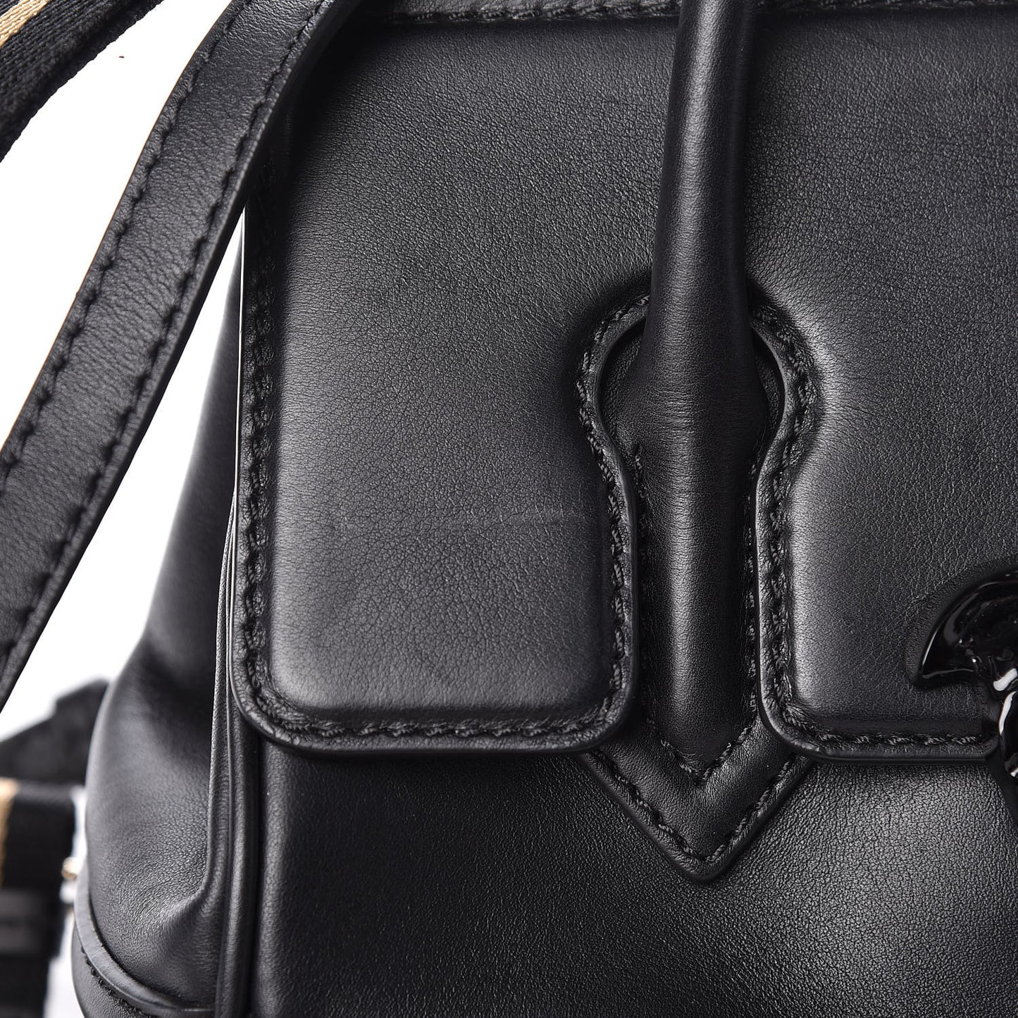 Calfskin Medium Palazzo Empire Bag Black