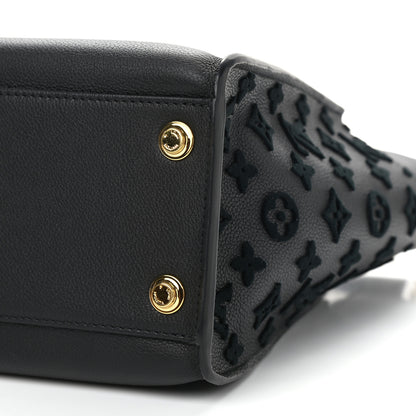 Louis Vuitton Calfskin Monogram Tufting On My Side Black 10 of 11