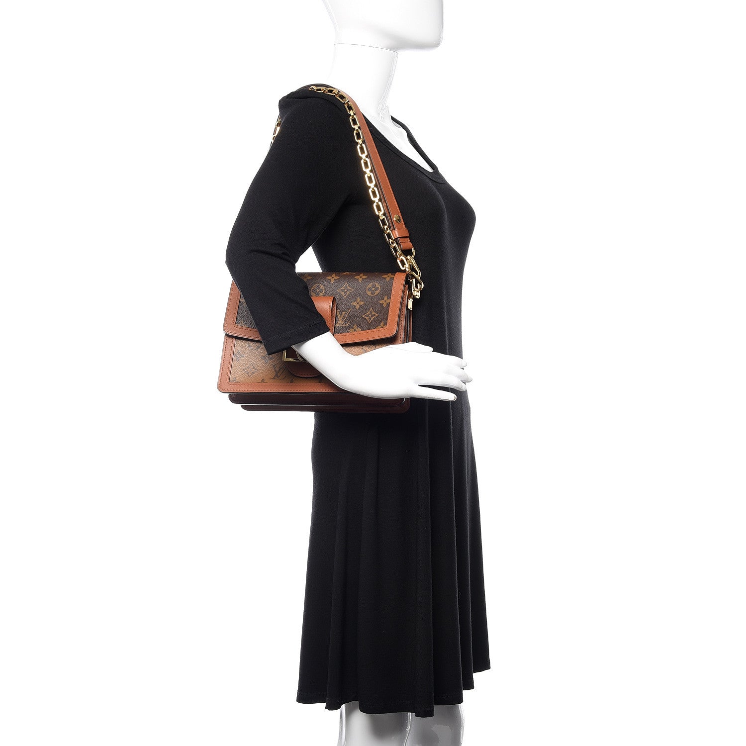 Louis Vuitton Reverse Monogram Dauphine MM 2 of 11
