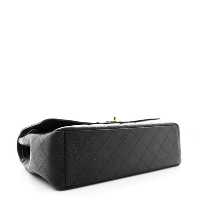 Chanel Caviar Quilted Maxi Double Flap Black 4 of 11
