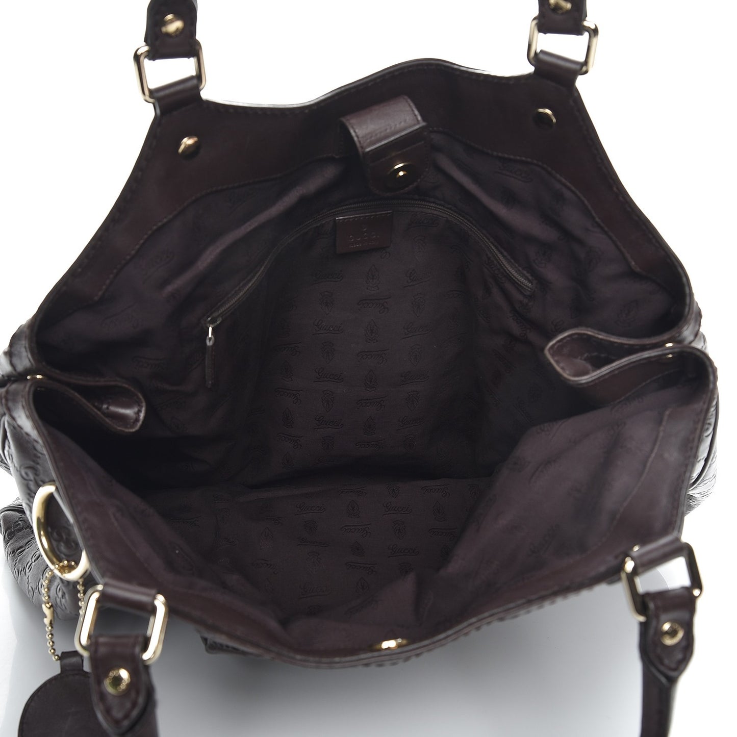 Guccissima Signature Large Sukey Tote Chocolate