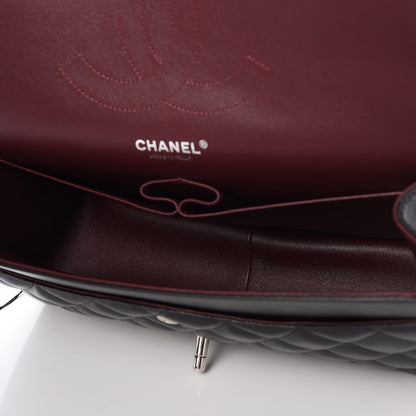 Chanel Lambskin Quilted Jumbo Double Flap Black 8 of 8