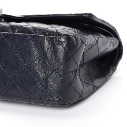 Chanel Aged Calfskin Quilted 2.55 Reissue 225 Flap Navy Blue 9 of 13
