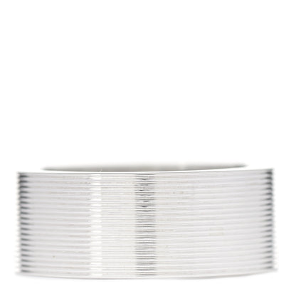 Gucci Sterling Silver 8mm Signature Band Ring 52 6 3 of 6
