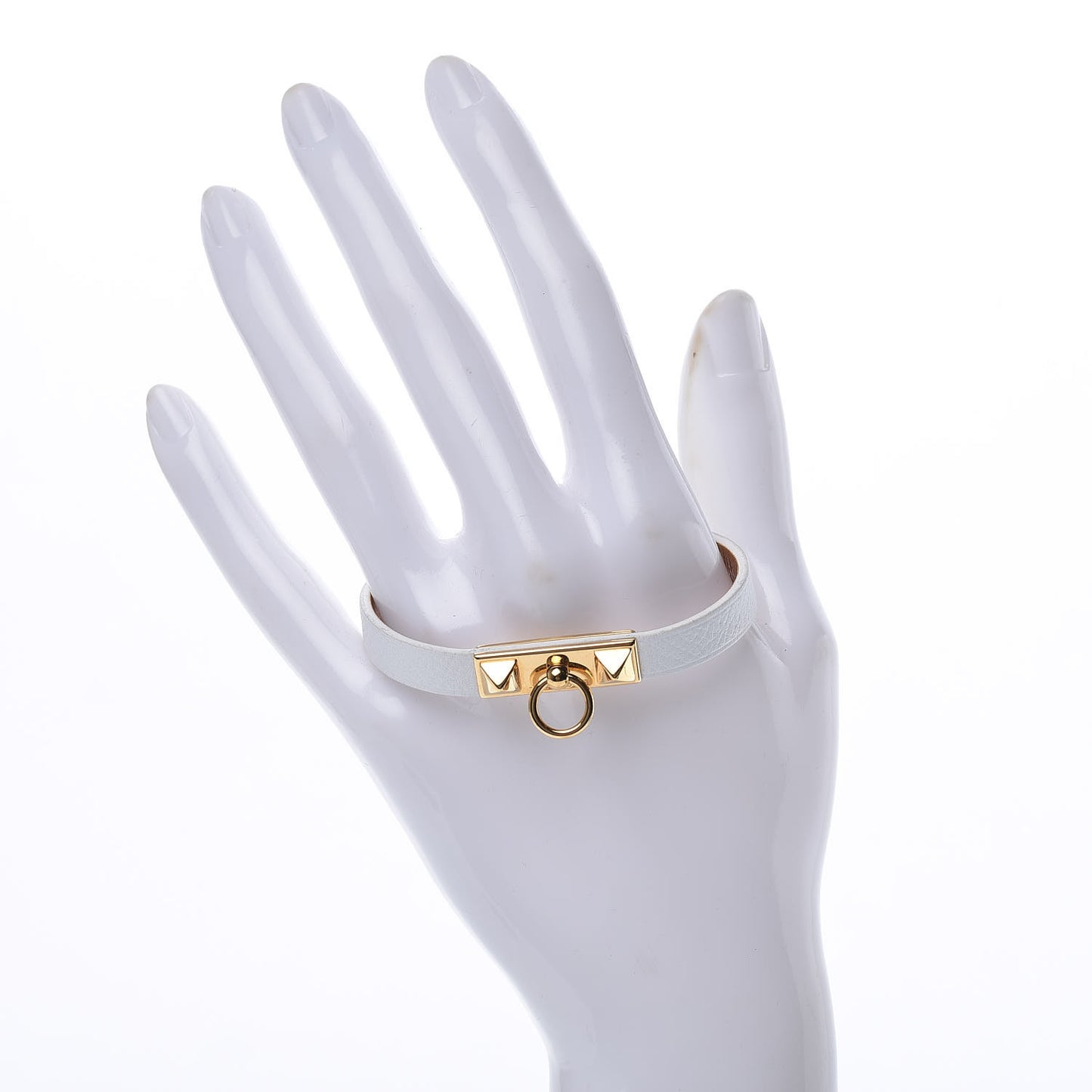 Epsom Micro Rivale Bracelet XS White