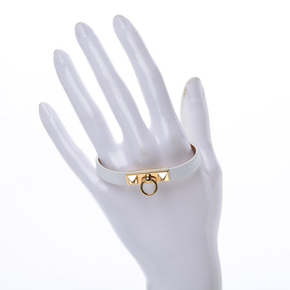 Hermes Epsom Micro Rivale Bracelet XS White 2 of 4