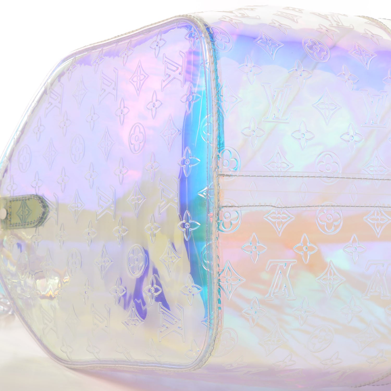 Louis Vuitton PVC Monogram Keepall Bandouliere 50 Iridescent Prism 8 of 9