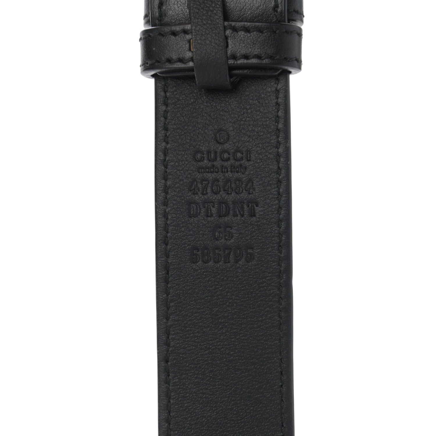 Gucci Calfskin Matelasse Animal Studs GG Marmont Belt Bag 65 26 Black 8 of 10