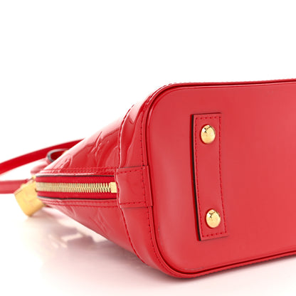 Louis Vuitton Vernis Alma BB Cherry 9 of 10