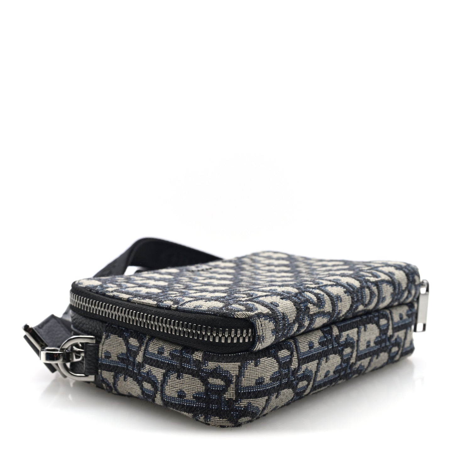 Oblique Pouch Beige Black