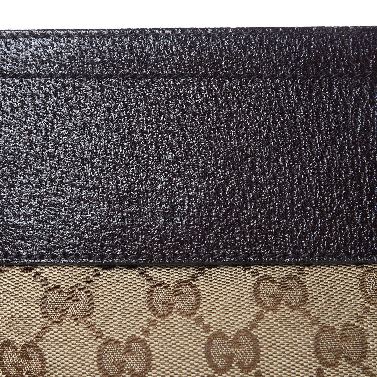 Monogram Web Belt Bag Dark Brown