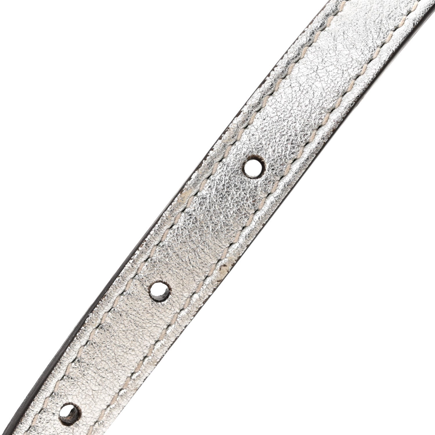 Gucci Metallic Sakai Be Green Calfskin Diagonal Stitched Blondie Top Handle Bag Silver 13 of 14